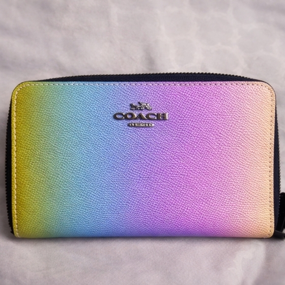Coach Klare Ombré Rainbow Crossbody + Matching Zip Wallet | Authentic - Picture 8 of 10